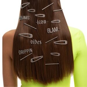 Kitsch X Justine Marjan SET OF 2 Rhinestone Hair Pins